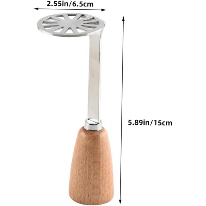 Stainless Steel Potato Masher for Home and Commercial Use, Durable and Easy to Use, Choose 1/2 Pieces, Perfect for Smooth Purees