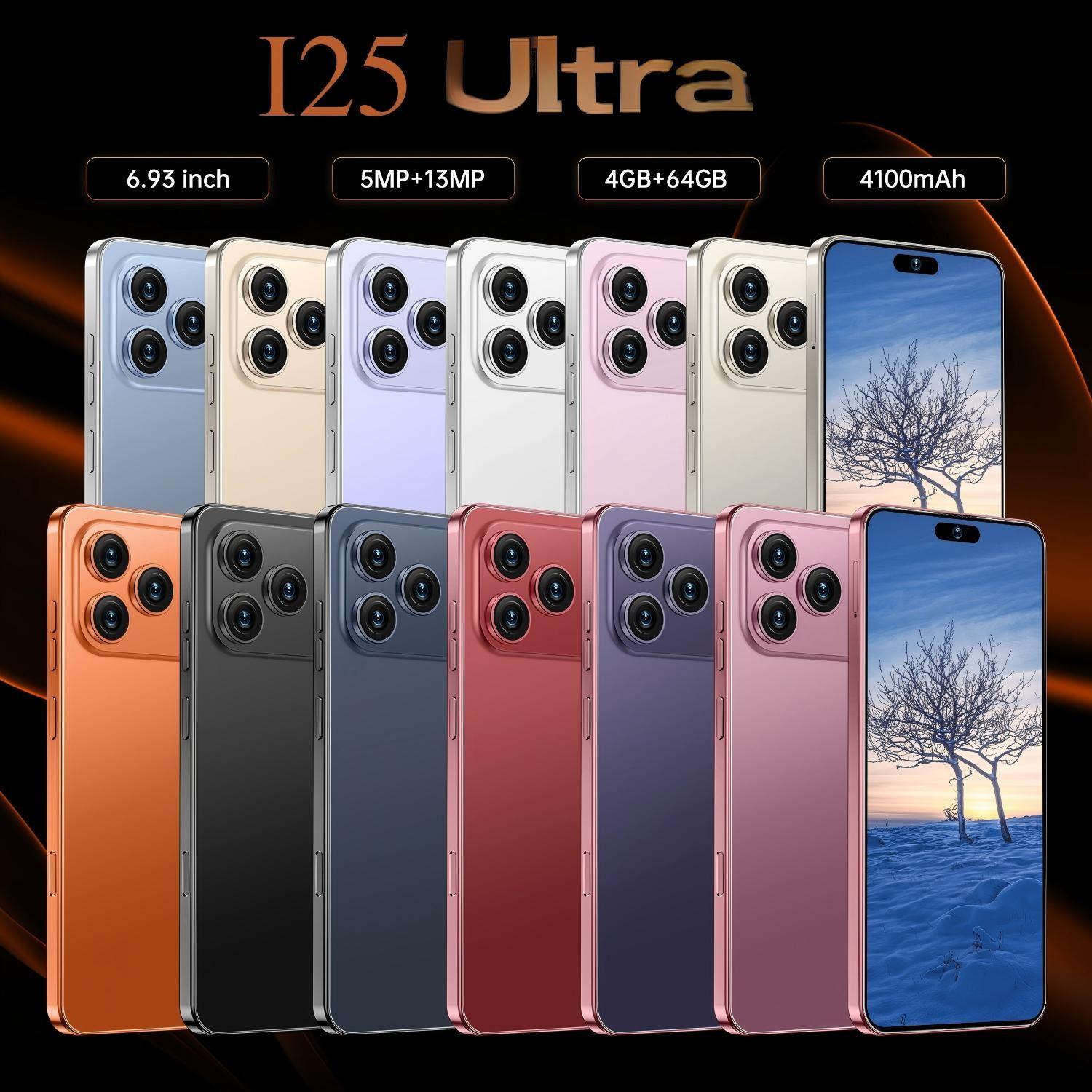 I25 Ultra 6.93 Inch Large Screen Smartphone, 4GB RAM 64GB ROM, 4100mah Long Battery Life, 4g Android Phone, High-Performance Mobile Device