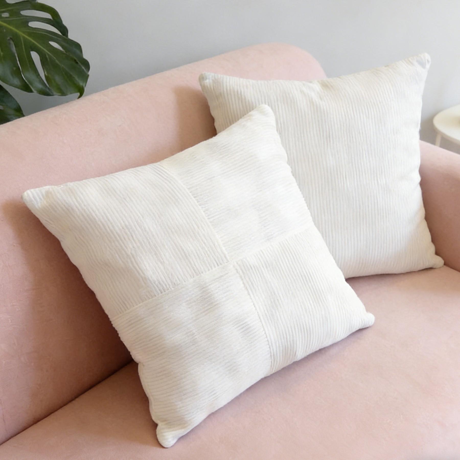 Style Corduroy Patchwork Pillow Cover Set, Living Room Sofa Cushion Covers, Simple Soft Decorative Pillows (no Insert)