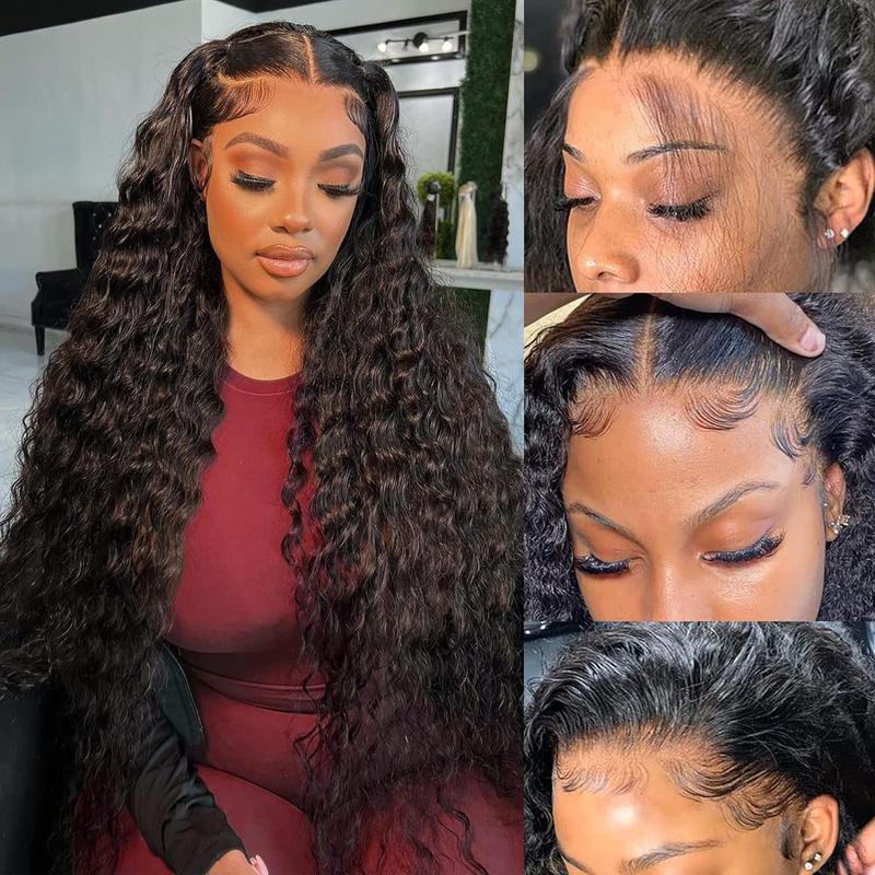 Bling hair HD lace wig 13x4 Lace Front human hair Curly Wig For Women Choice Pre Plucked 30 Inch Loose Deep Wave 13x6 Lace Frontal Wigs