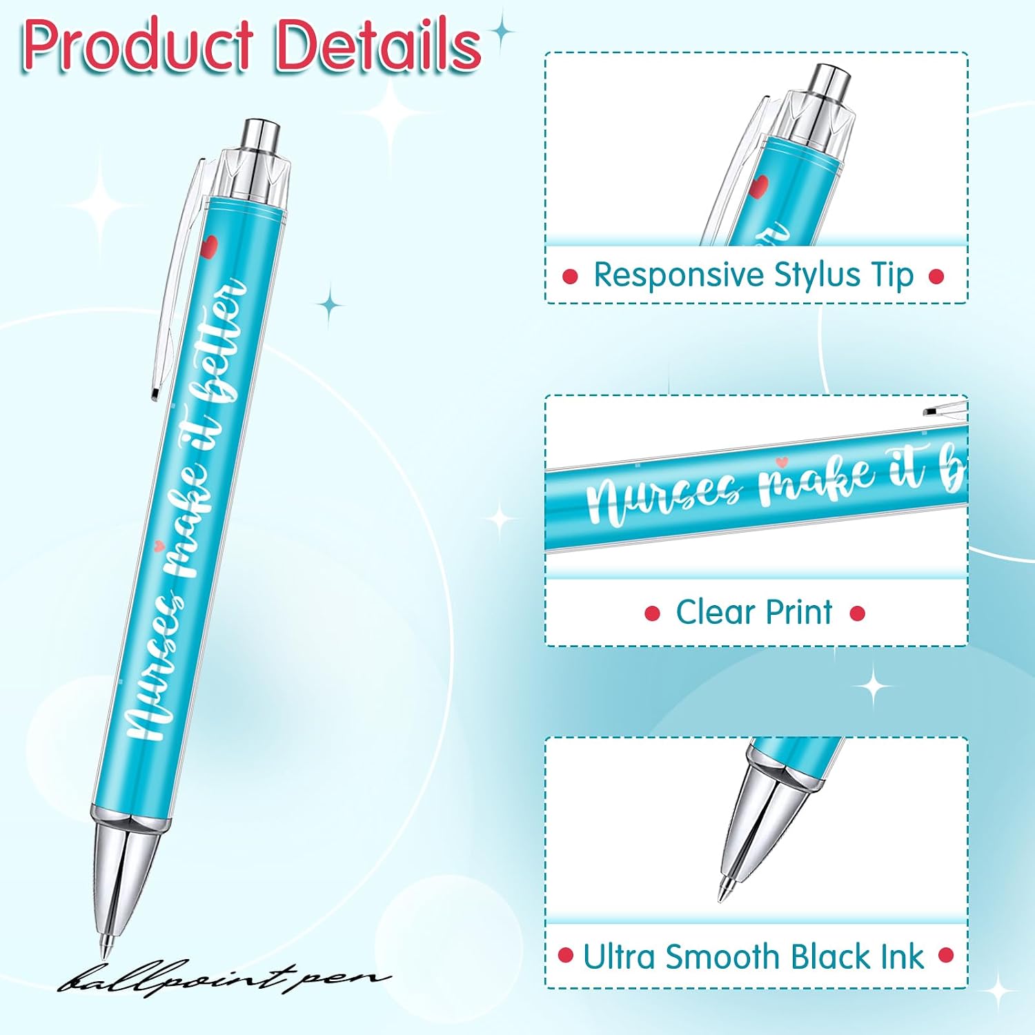 Nurse Ballpoint Pens Lovely Cartoon Nurse Pens Cute Retractable Pens Funny Ink Ballpoint Pens for Assistants Students Workers Office Appreciation Gifts (10 Pcs) Nurse Ballpoint Pens Lovely Cartoon Nurse Pens Cute Retractable Pens Funny Ink Ballpoint Pens for Assistants Students Workers Office Appreciation Gifts (10 Pcs)