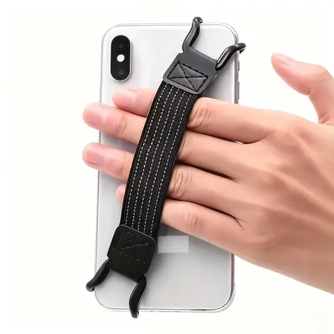 Anti-fall Phone Strap, Adjustable Phone Strap, Elastic Phone Back Strap, Single-handed Operator Anti-fall Buckle, Phone Back Tie, Phone Accessories for Home & Office, for Phone Wrist Strap, Phone Strap Holder, Cellphone Accessories