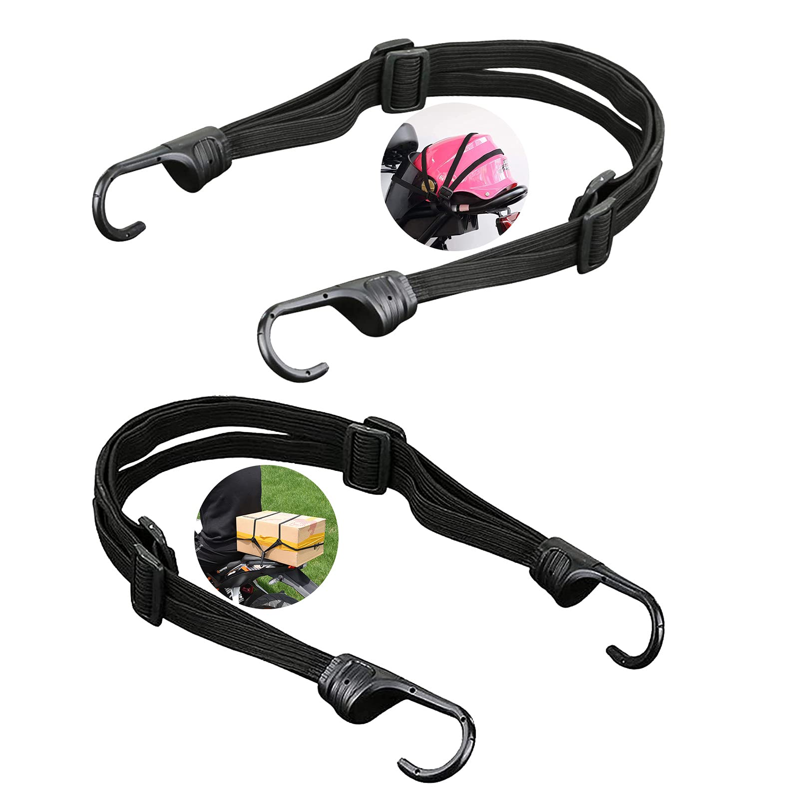 A multi-functional binding strap, motorcycle helmet binding strap, adjustable elastic elastic rope, hand-held electric bike net pocket tension rope hook, bicycle rear seat binding strap, suitable for outdoor travel and camping