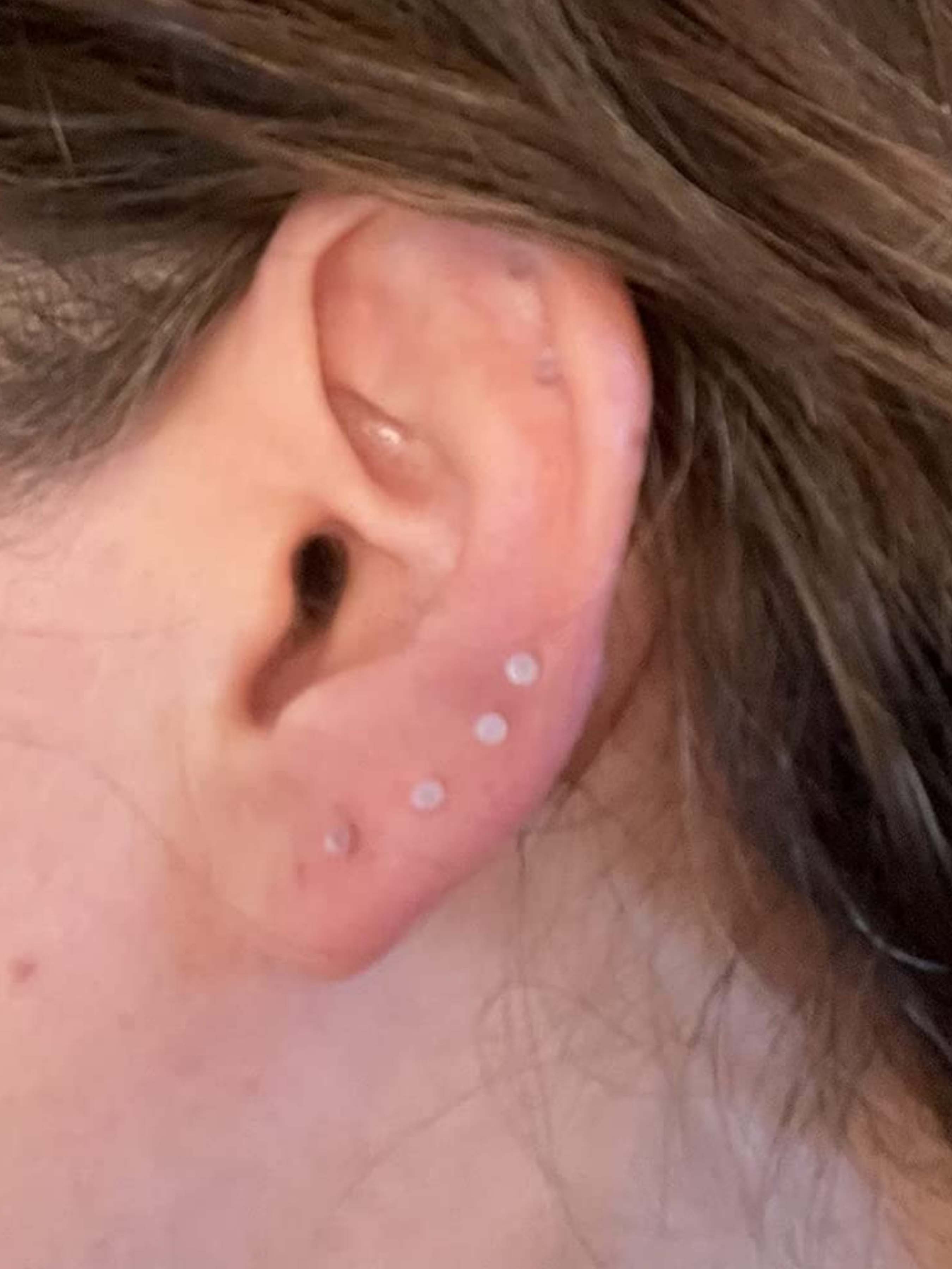 Clear Nose Rings & Studs - Plastic Nose Piercing Retainers - 16g, 20g - Clear Cartilage Earrings & Lip Piercing Retainer