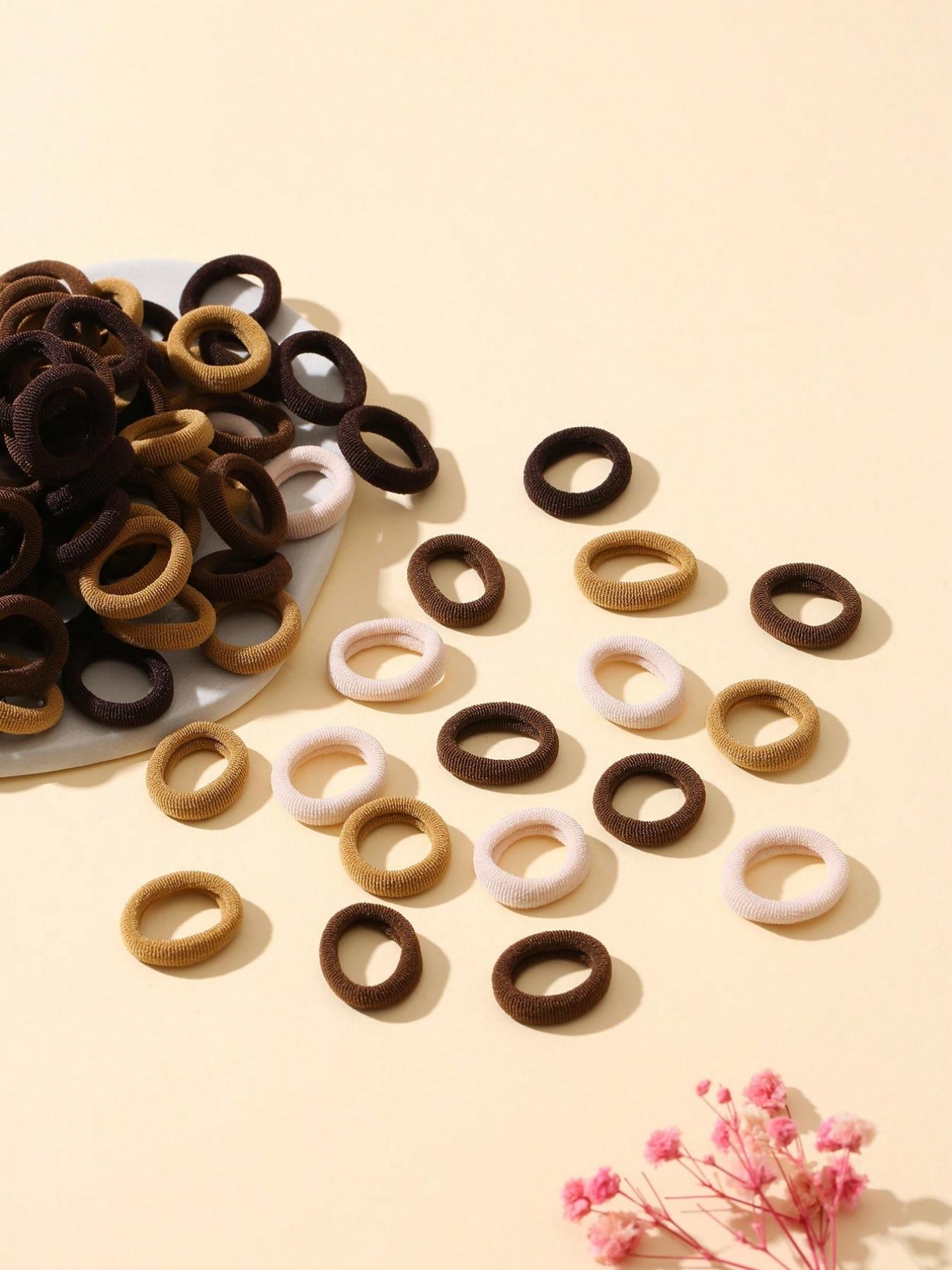200pcs Pack Small Size Multicolor Spandex Hair Ties, Cute Casual Elastic Rubber Bands for Ponytail, Ponytail Holders, All Seasons Hair Accessories