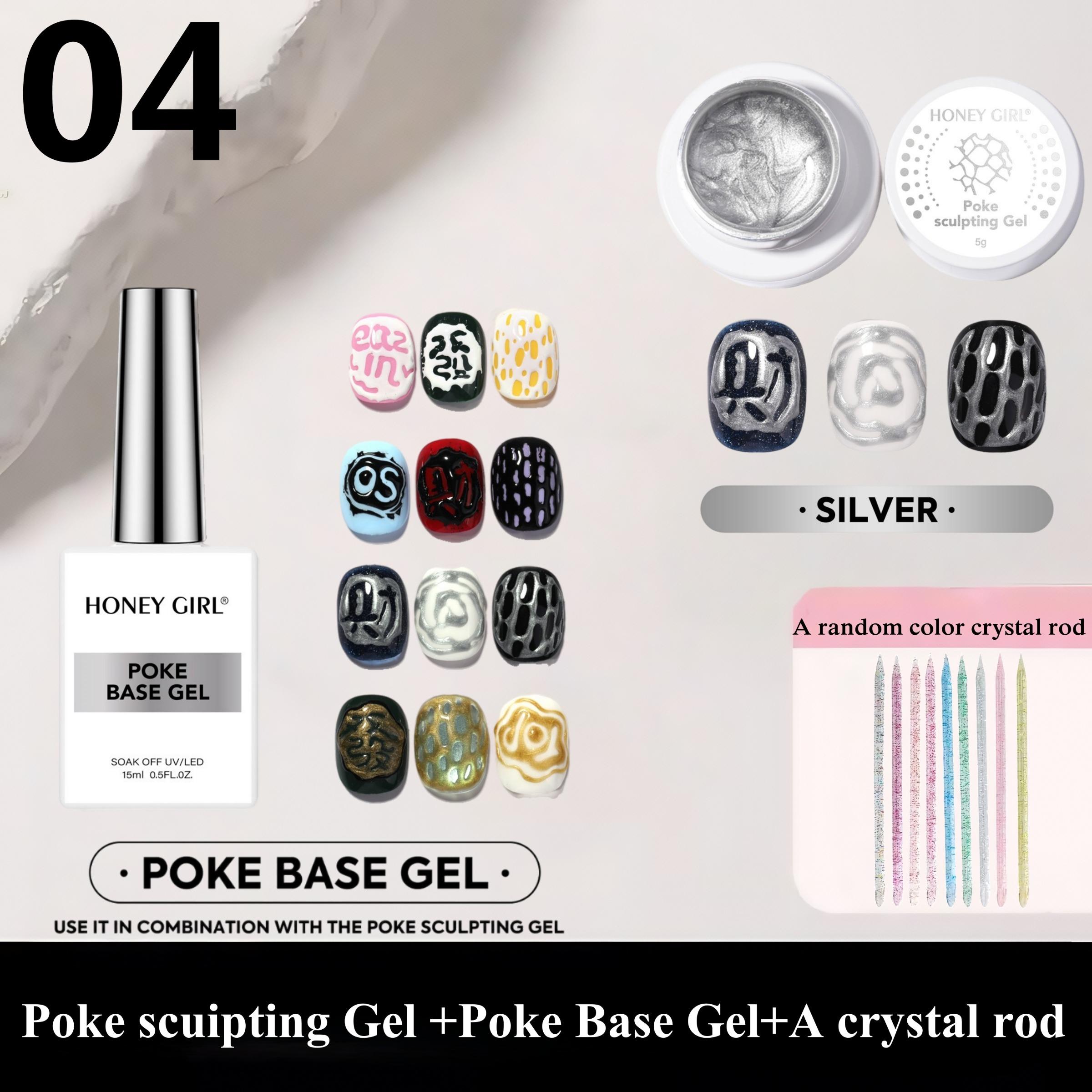 New Nail Art Stamp Set, High Saturation Stamper Gel with Base Coat & Dual-Head Tool, Creative DIY Design Kit, Perfect Salon Gift