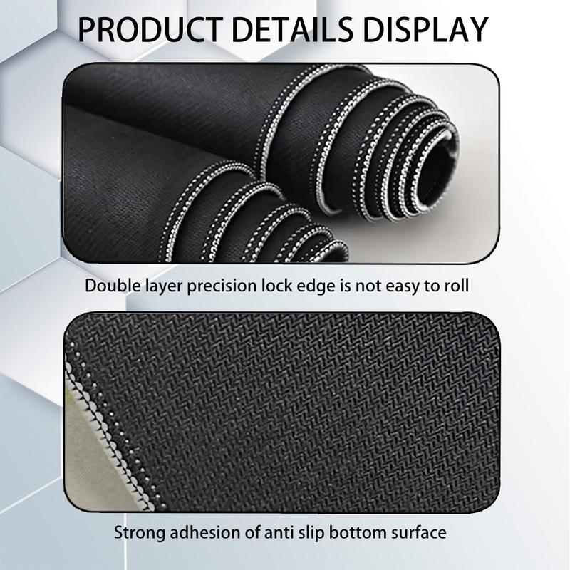 1pc Anime Eyes Gaming Mouse Pad Black and White Desk Mat Rubber Base with Stitched Edge Non-Slip Desk Accessories XL Large Extended Manga Art Keyboard pad for Office Home as Gifts for Men Women Friends