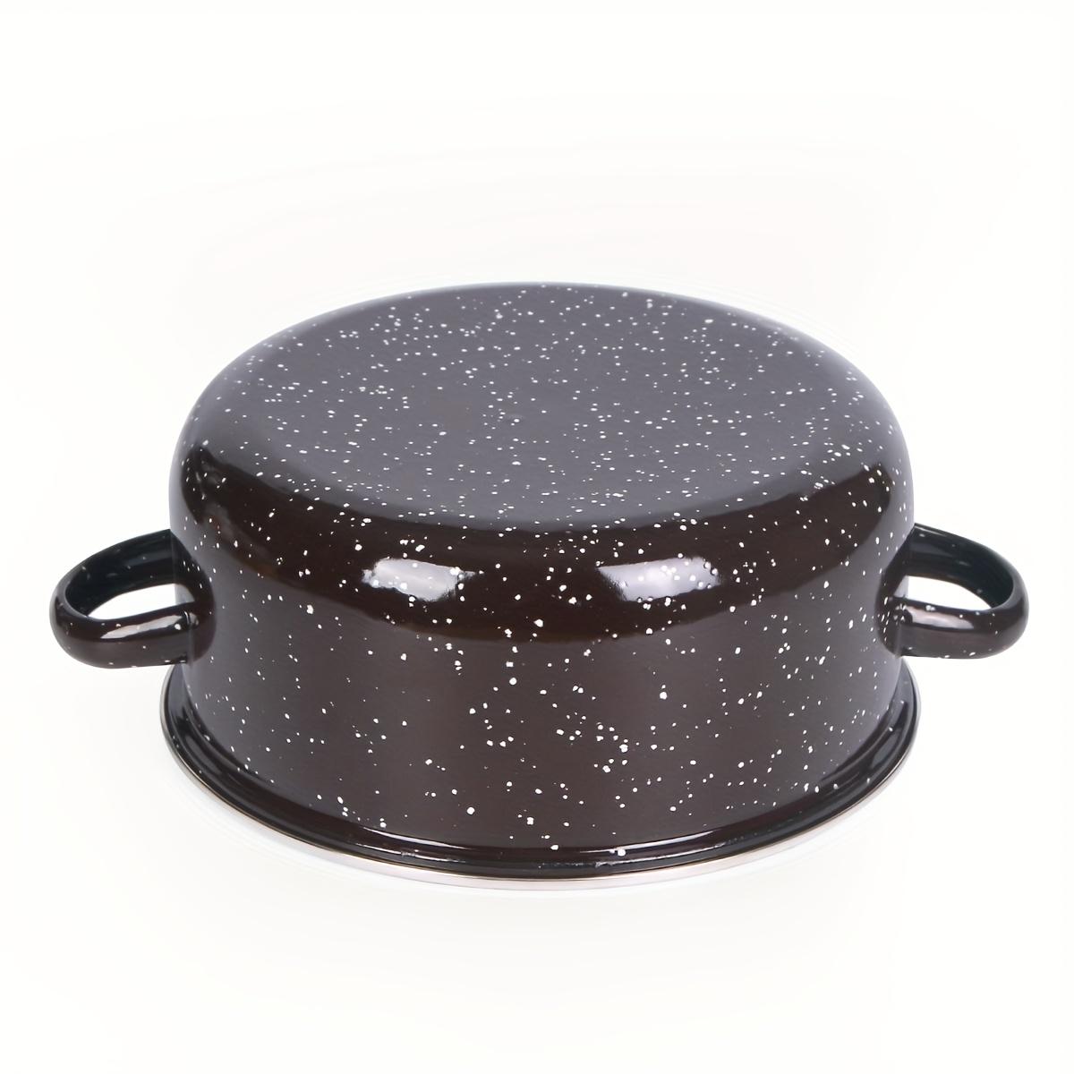 3pcs/5pcs multi-functional enamel set pot light and thin, soup pot cooking pot stew pot, open flame electric stove gas universal, restaurant kitchen home daily kitchen utensils and pots, outdoor camping, holiday gifts