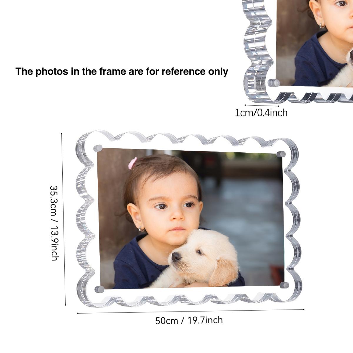 Rectangular Transparent Christmas Frame, Warm Gathering Through Clear Material, Festive Decoration, Holiday Gift Idea