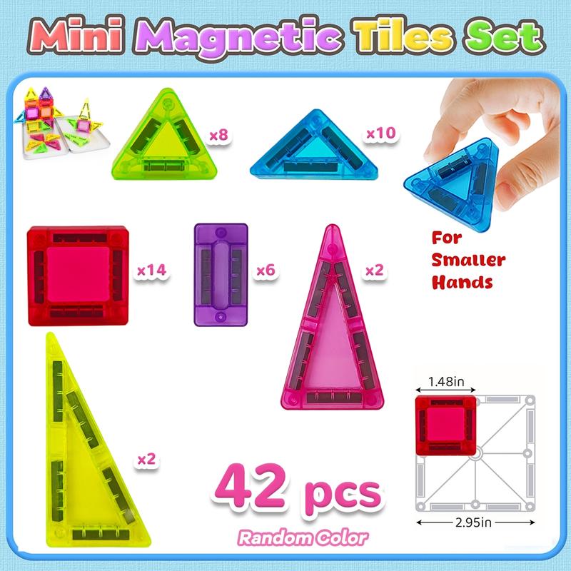 Mini Magnetic Toy Set, Creative Magnetic Blocks, Portable Iron Box for Stem Toys, Educational Magnet Toys for Kids, Birthday and Christmas Gift