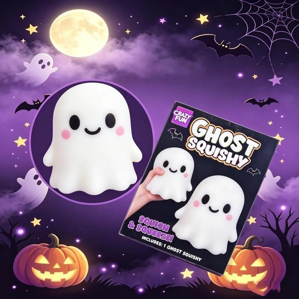 Halloween Ghost Stress Relief Toy, Fun Squeeze Toy for Kids & Adults, Perfect Gift for Halloween Parties, Durable & Safe Design, Stress Relief Squishy