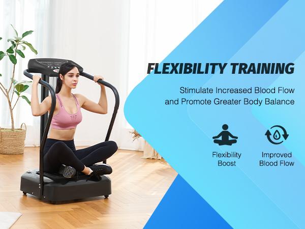 【SpringStatements】ZELUS Whole Body Vibration Plate, 500W Vibration Plate Exercise Machine with 99 Levels 3 Preset Modes & 2 Resistance Bands, Training Fitness Vibration Platform Machine for Home Gym with 330lb Capacity