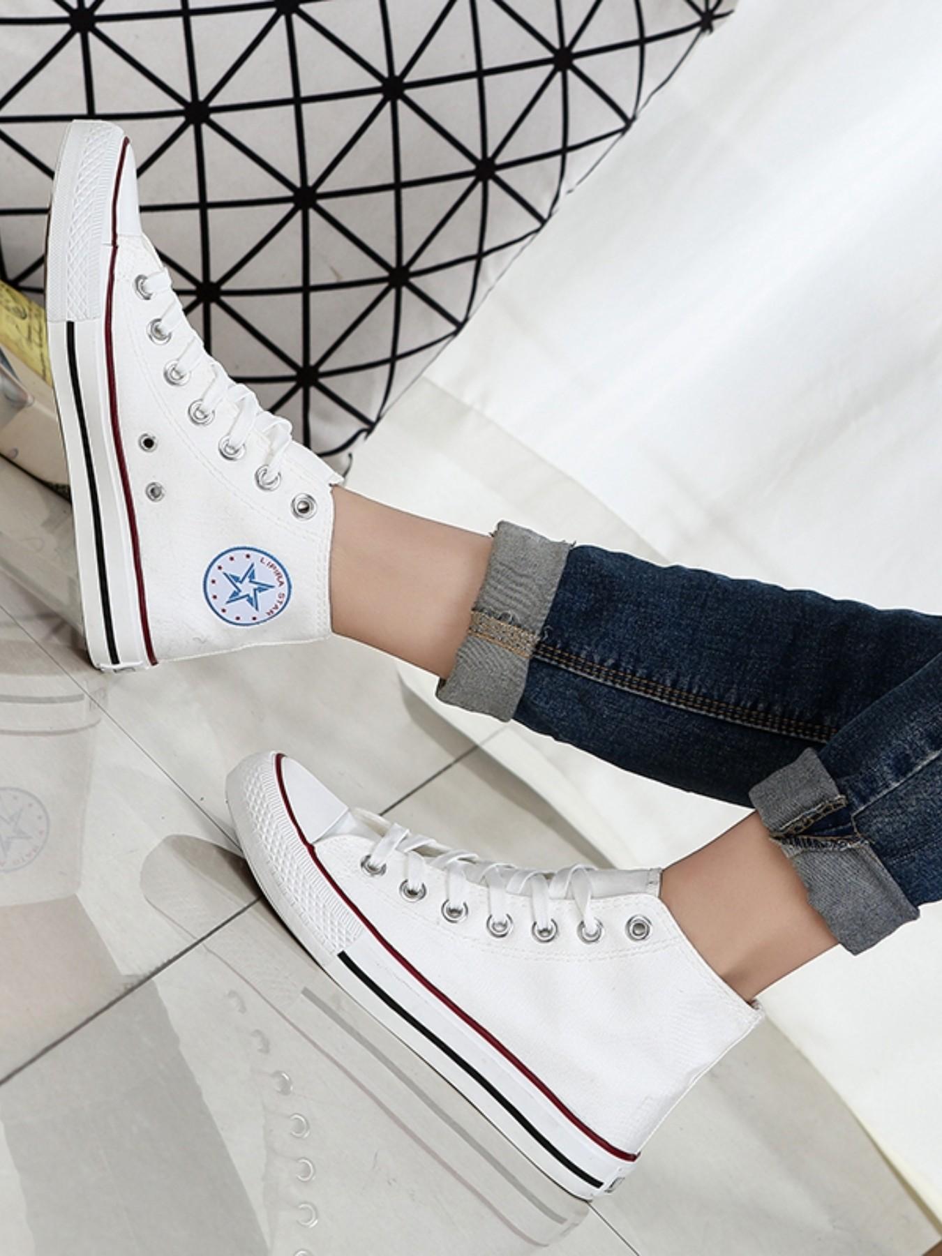 Spring Summer Couples Canvas Shoes, Cthulhu Style High Top Soft Sole, Comfortable Men's Casual Sneakers, All Season Outdoor Sports Shoes