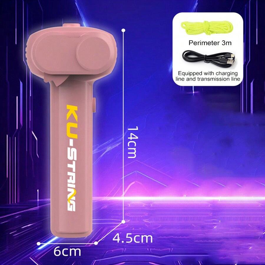 Launcher Loop Fidget Toy, Rope Launcher Zipstring Handheld, Adjustable Speed Luminous Rope Lasso, Kids & Adults Fun Game Squirt Toy