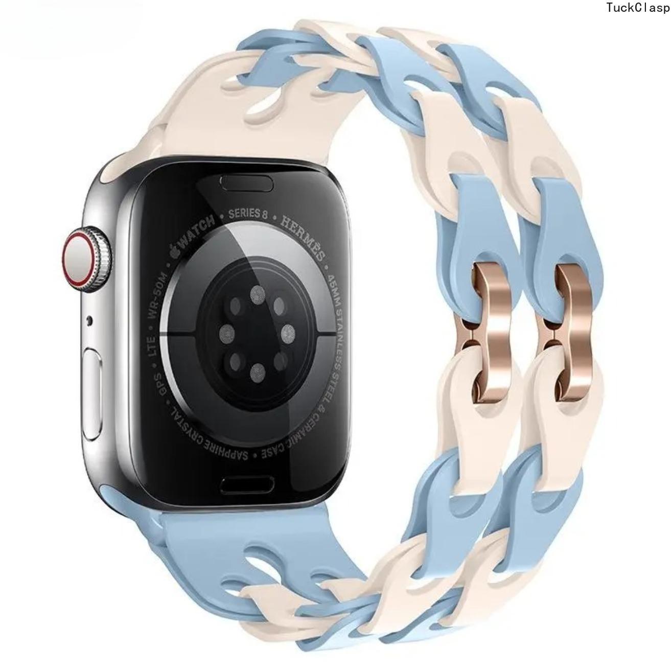 Hollow-Out Silicone Bracelet Band for Apple Watch – Fits SE, Ultra & Series 3, Breathable & Stylish for Summer Rotation & Everyday Wear Hollow-Out Silicone Bracelet Band for Apple Watch – Fits SE, Ultra & Series 3, Breathable & Stylish for Summer Rotation & Everyday Wear