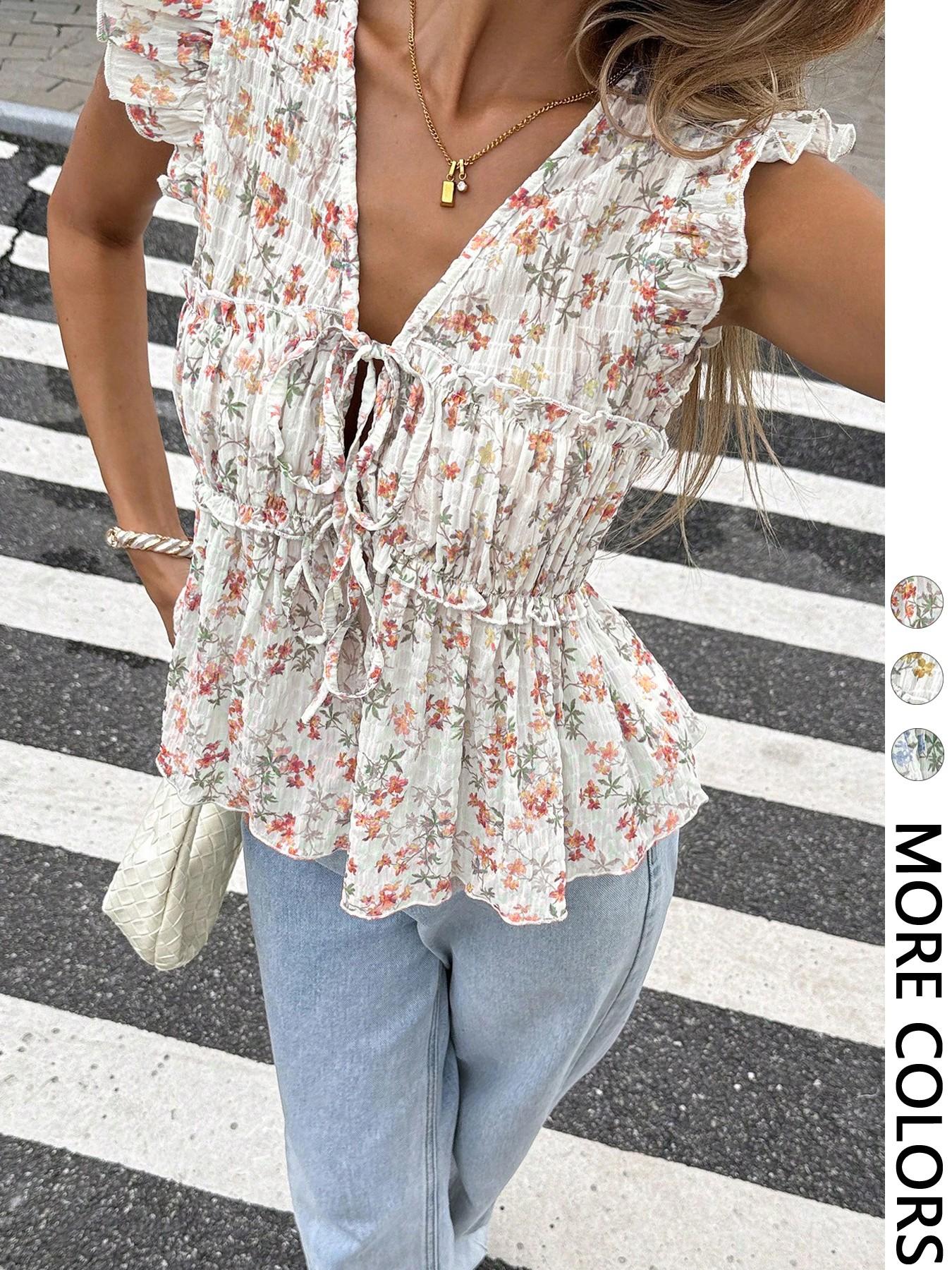 Women's Sleeveless Fitted Shirt Blouse, Fashionable For Summer