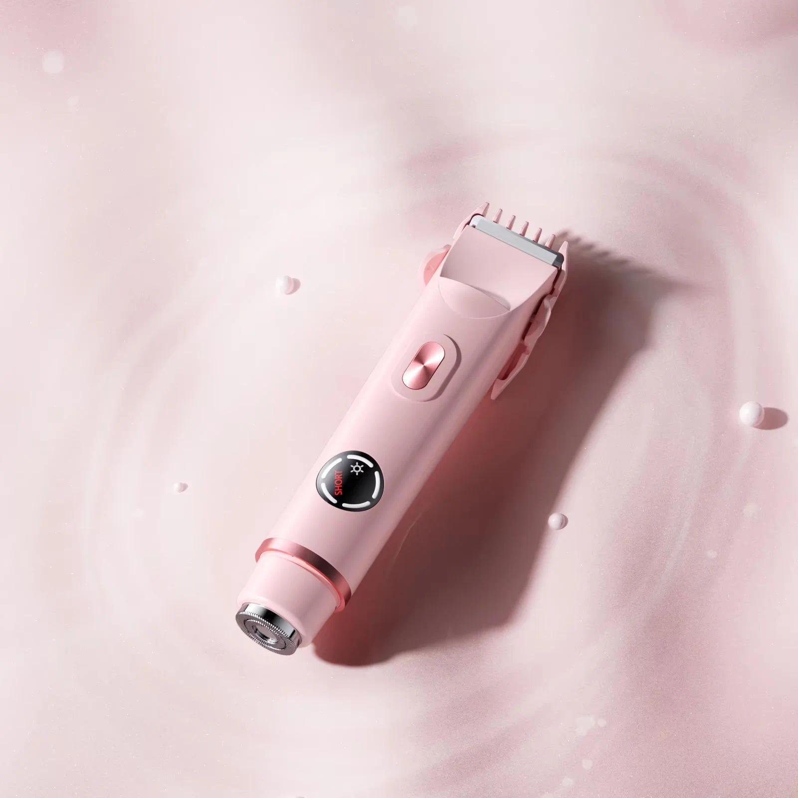 Multi-Functional Nose and Ear Trimmer Shaver Dual-Head Electric Digital Display Hair Removal Device fade kit