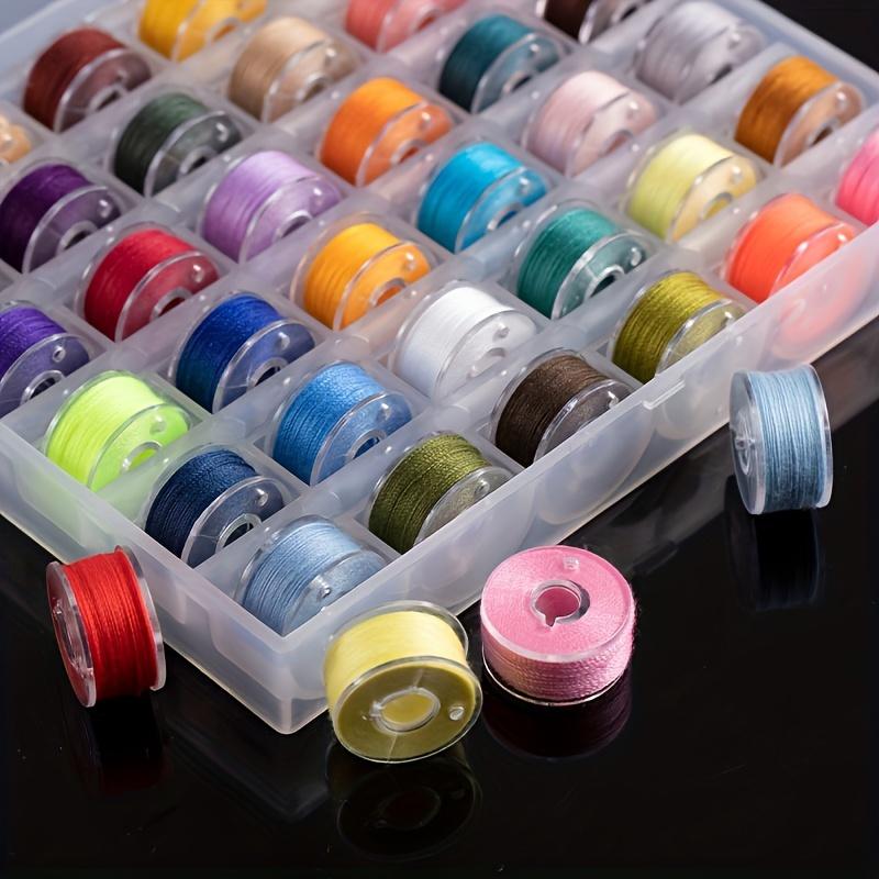 25 Spool Sewing Thread Set with Storage Box, Sewing Supplies Crafts, Durable Machine Threads, Clothing Sewing Lines, Basic Sewing Tool Organizer