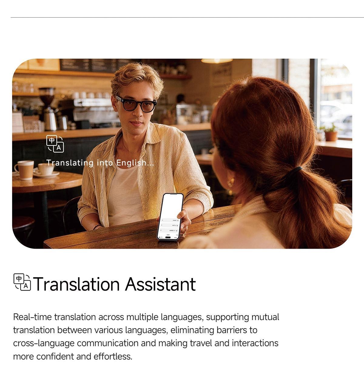 New Mt5 Ultra Ai Smart Glasses, 8mp HD Camera, Voice Recording, Real-Time Translation, Bluetooth-compatible Call, 300mah Battery, 2000mah Charger, Unisex