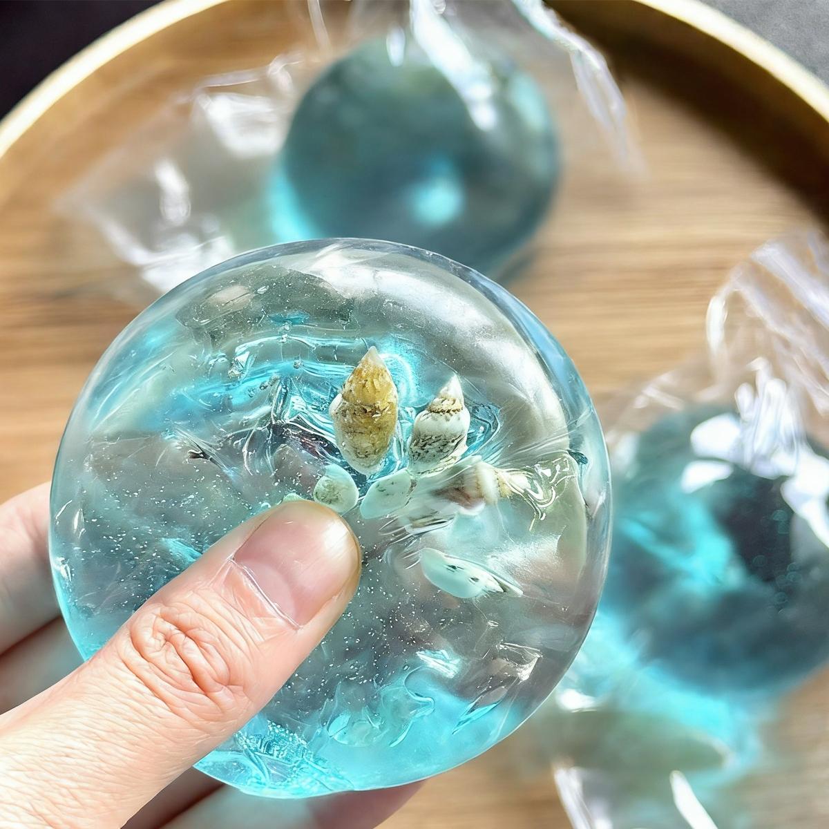 1pc Ocean Shell Pinch Ball Exquisite Stress Relieving Item with Soft Touch and Soothing Anxiety Creativity, Stress Relieving Toy, Perfect Party Gift, Classroom Reward, Festival Gift