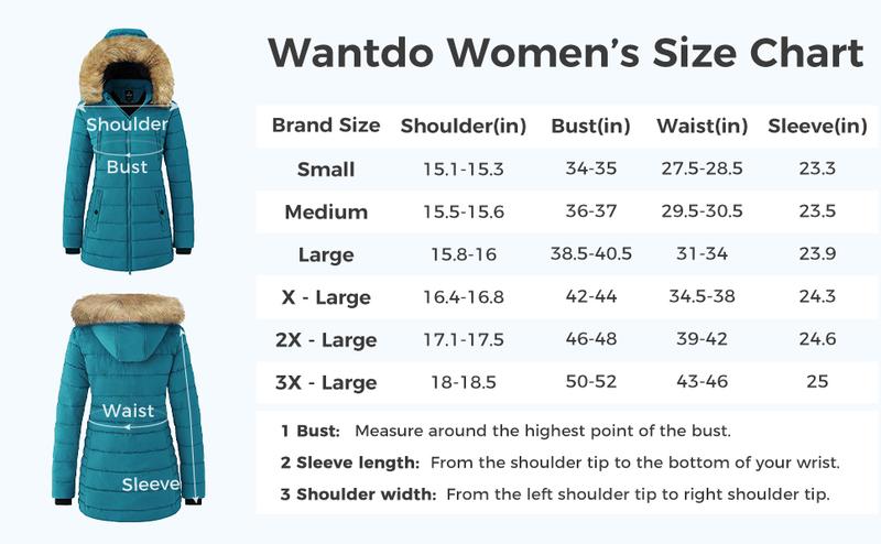 Women's Warm Winter Coat Heavy Puffer Jacket Parka with Trimmed Hood Womenswear Tops Fitted Outerwear  Lady Long Sleeve windbreaker jackets