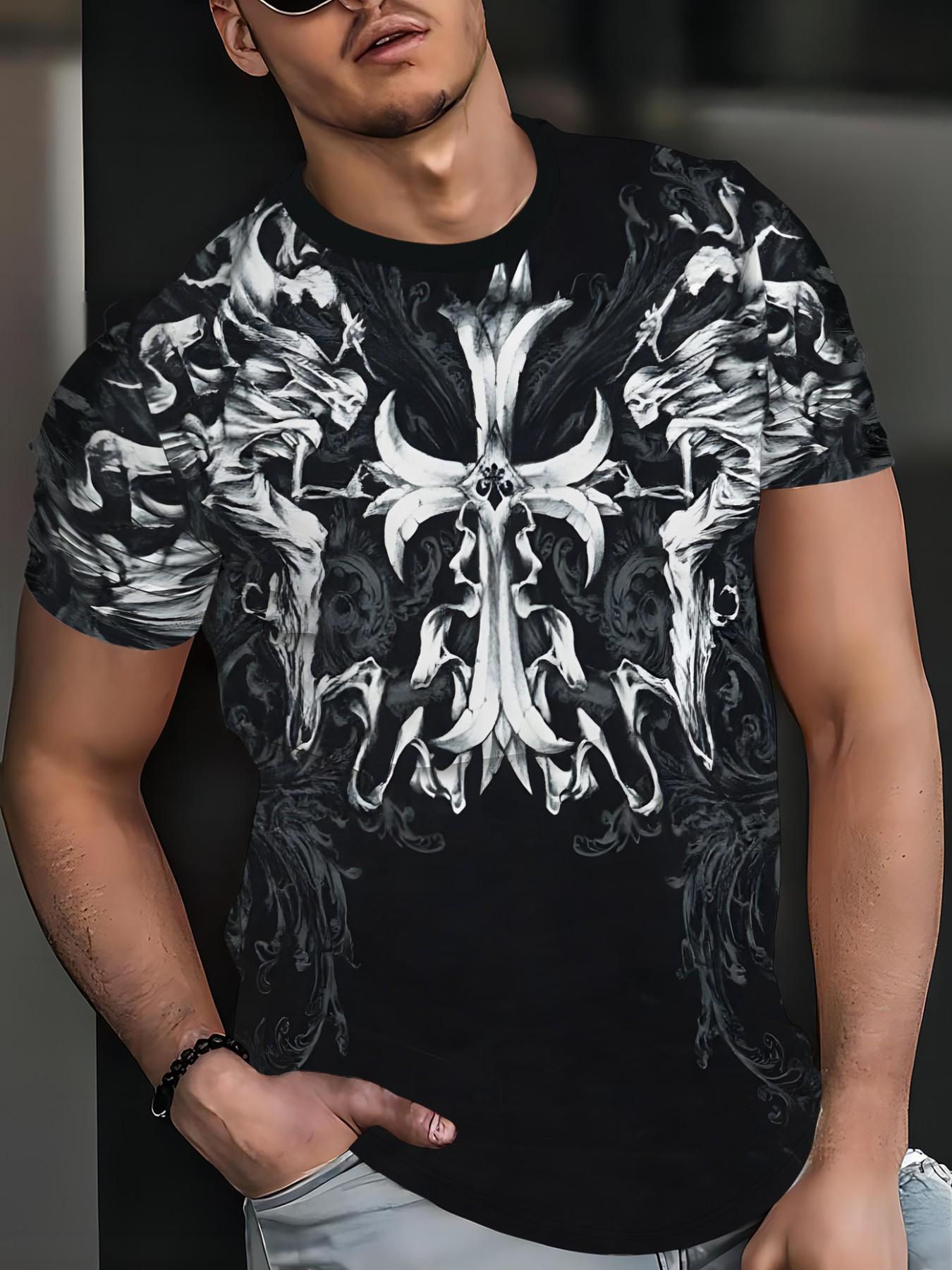 Men's Vintage Style Short Sleeve T-Shirt, Oversized Loose Fit, Breathable Pure Cotton, Casual Streetwear, Summer Fashion