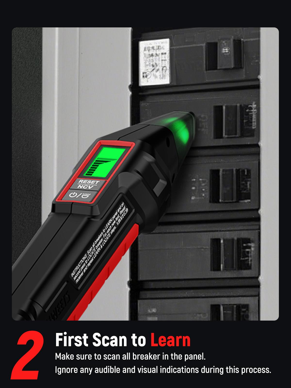 KAIWEETS Circuit Breaker Finder & GFCl Outlet Tester: 2-Piece Set for Quick & Accurate Breaker Locating, Voltage Detection, and GFCI Testing