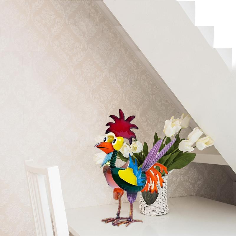 Metal-Strange Bird Outdoor Statue,Multi-color Animal Art Courtyard Decoration,Tabletop Ornaments Statue Decoration Crafts for Outdoor Lawn,Courtyard,Garden Sculptures Statues