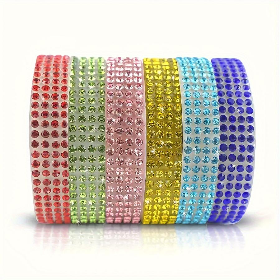 0.9cm Wide 91cm Long Crystal Self-adhesive Strip, Rhinestone Strip Decorative Strip, Clothing Sewing Accessories, Clothing Color DlY Ribbon Sticker, Rhinestone Tape Roll, Used For DIY Crafts, Wedding Party Decoration, Car Phone Clothing Bag Decoration