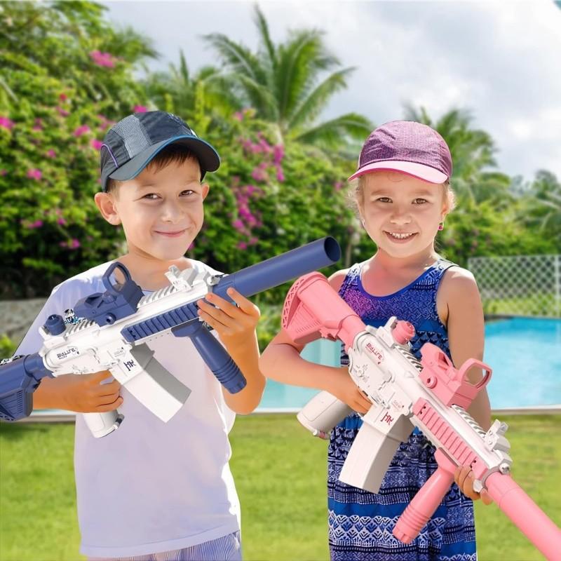 Rechargeable Large Electric Water Gun for Summer Parties, Outdoor Pool and Beach Fun, Lithium Battery Powered Toy for All Ages