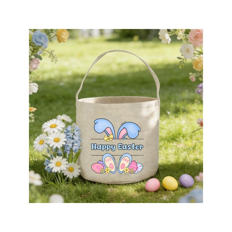 Bridesmaid Proposal Basket - Monogrammed Initial Tote Bag, Bridesmaid Thank You Customizable Gift, Floral Wedding Party Reusable Gift Bag for Bridesmaids