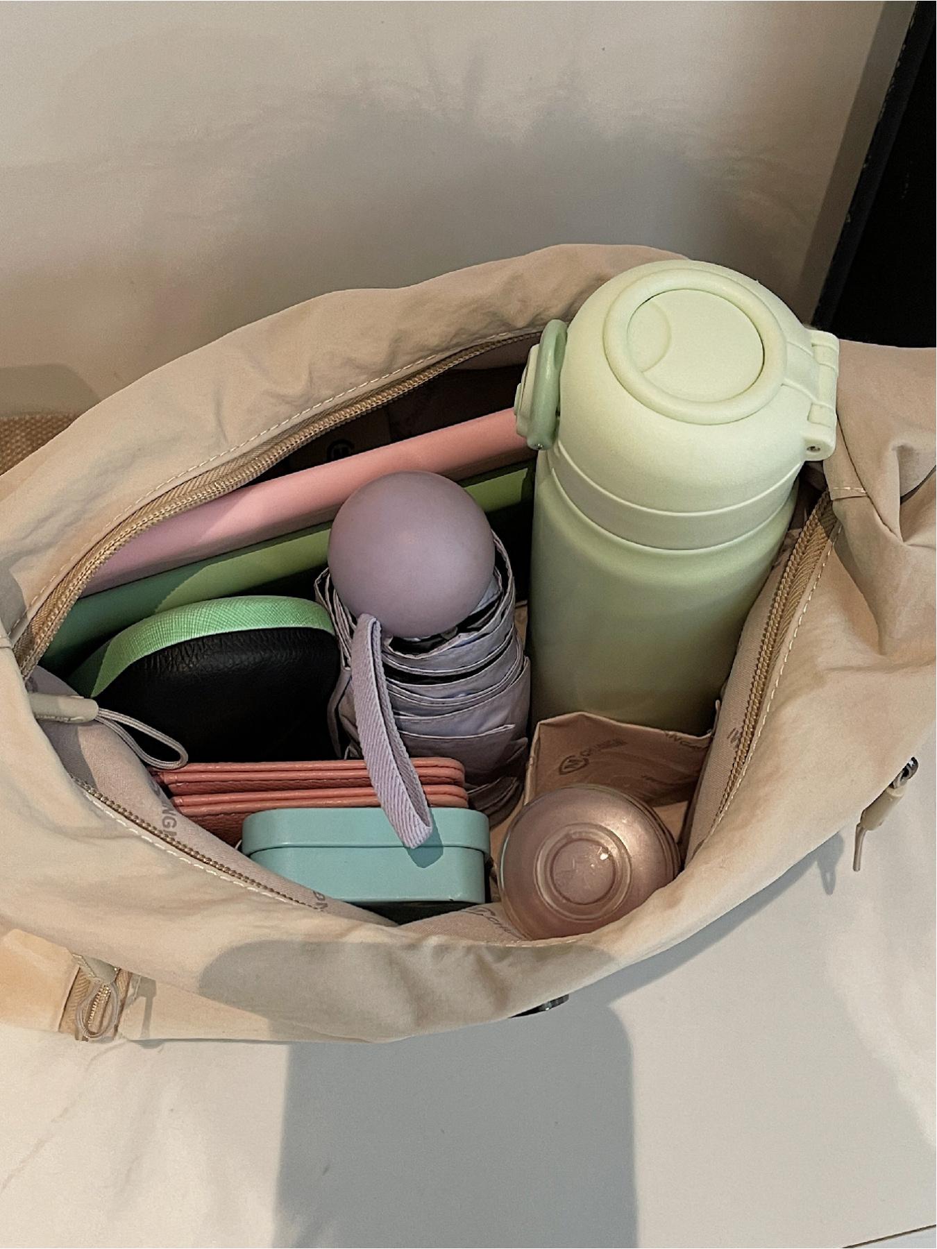 Fashionable and casual versatile crossbody bag, Crossbody Tote Bag, solid color, simple and versatile, single shoulder bag, solid color, multiple pockets, trendy armpit bag suitable for work, shopping, daily commuting