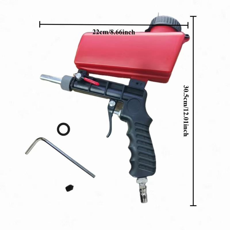 Pneumatic sandblasting gun, portable handheld, pneumatic sandblasting gun, derusting, degreasing, and removing impurities Heavy Duty Power Tools Pressure Metal Industrial Handle