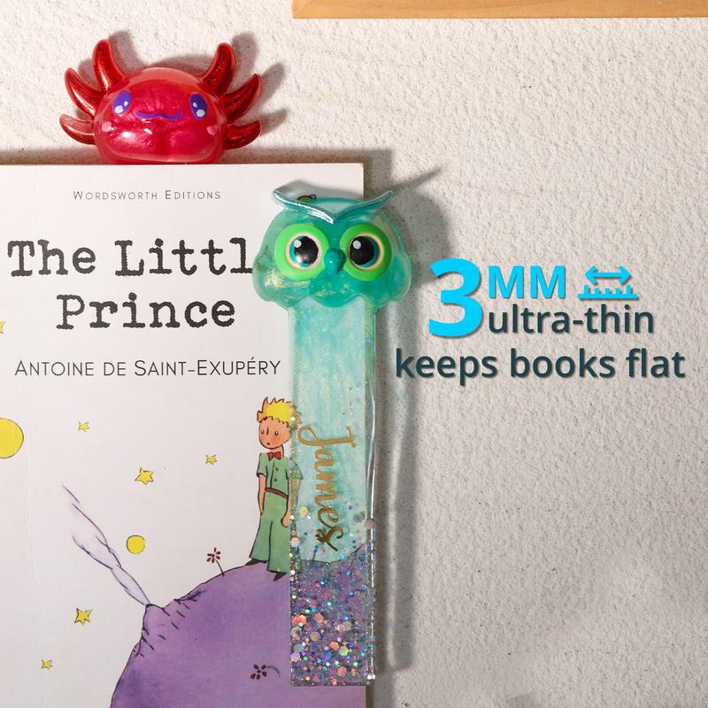 Bookmark Resin Molds Silicone, Cute 3D Animal Bookmark Silicone Molds for Epoxy Resina with Paperclip Pattern 3mm Thin,Small Bookmarks Molds for UV Resin Crafts,Gifts for Book Lovers - LET’S Resin