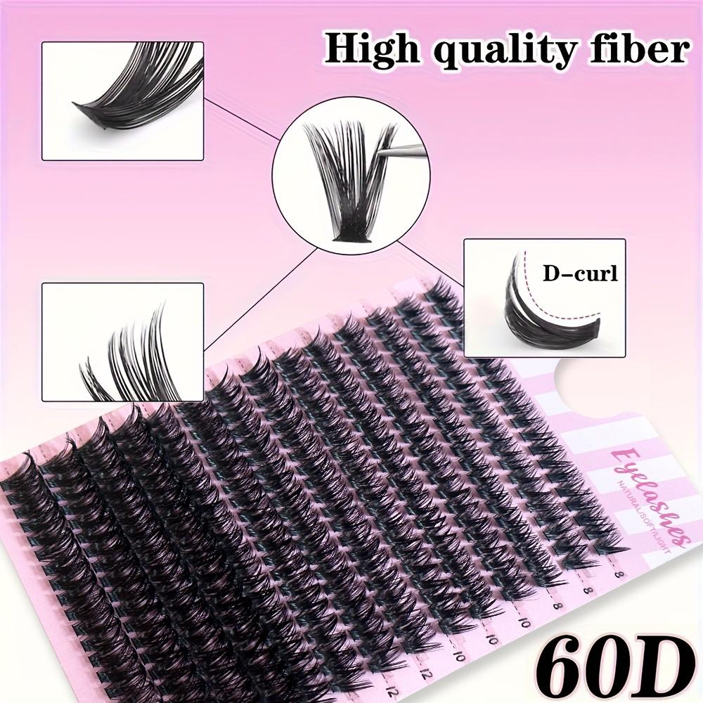 Luxurious Russian Cat Eye False Lashes, 280 Pcs, D-Shape Curl, Lightweight and Soft, Reusable, Ideal Gift