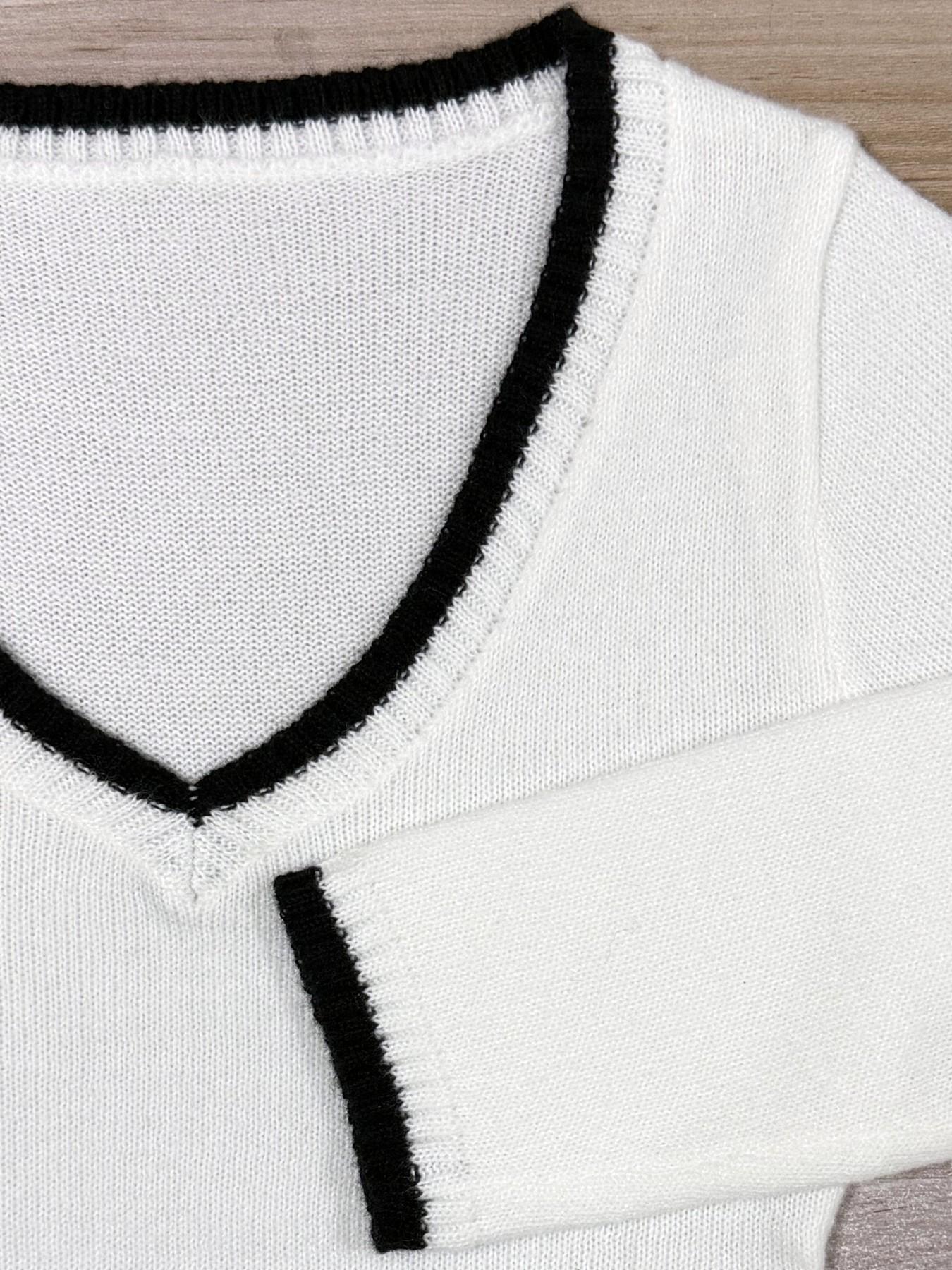 Women's Long Sleeve Sweater, Summer Holiday, Casual Knit Pullover, Perfect for Going Out, Stylish Women's Top