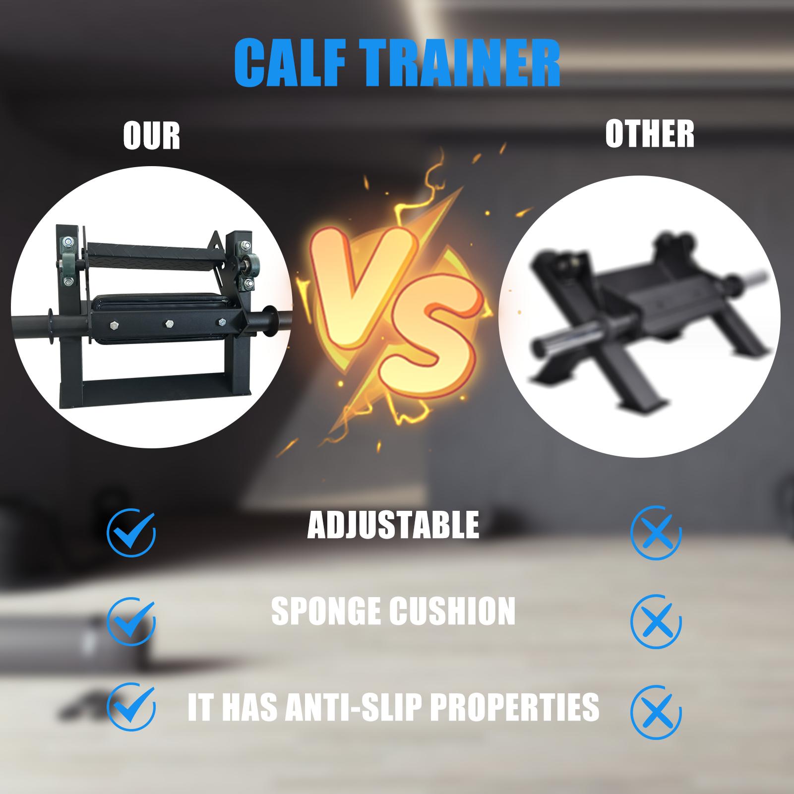 Adjustable Tibia Dorsi Calf Machine, Calf Raise Machine for Calf Stretching, Tibialis Trainer, Strength Training Leg Machines, Fit 2 Inches Weight Plates