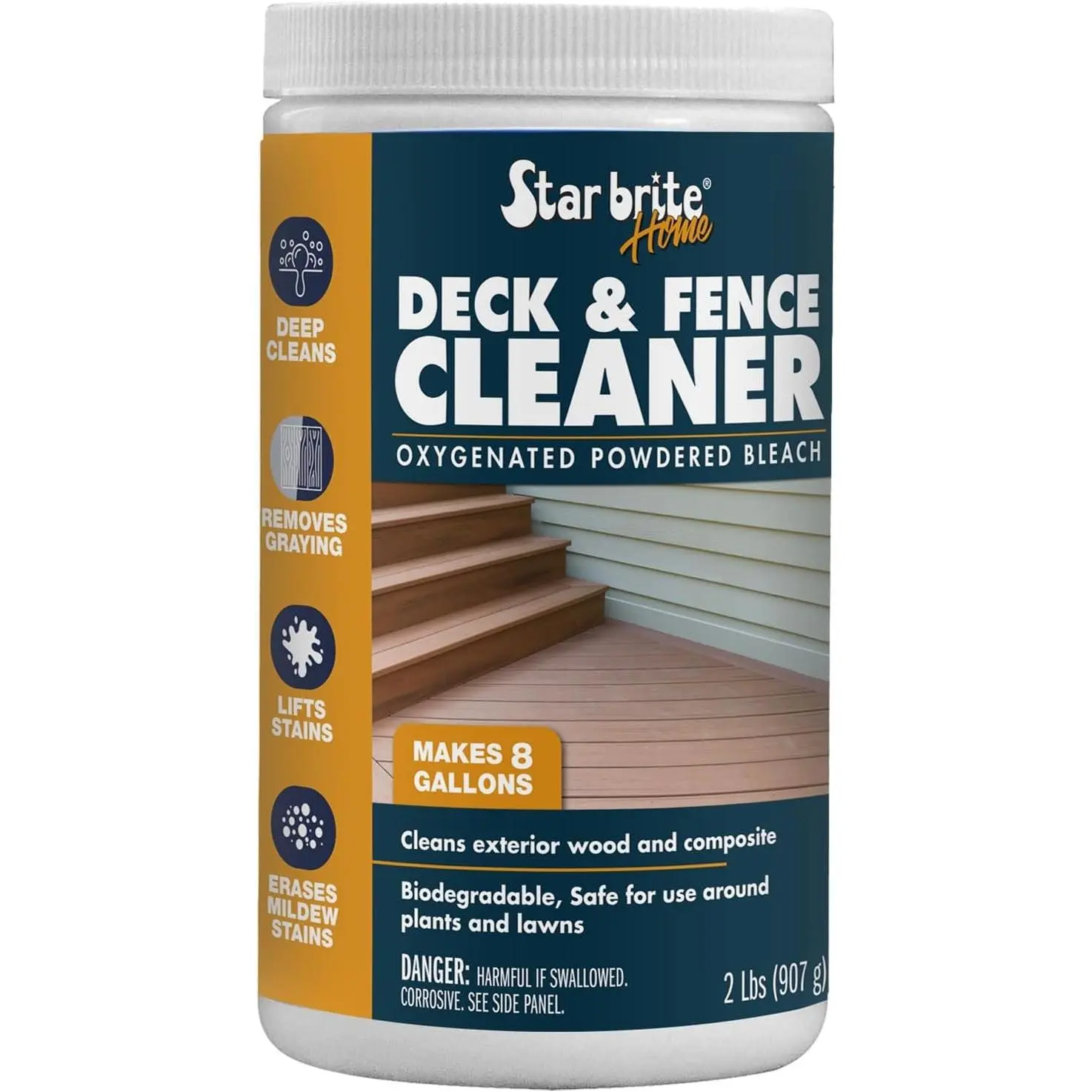 Home Deck & Fence Cleaner with Oxygenated Bleach