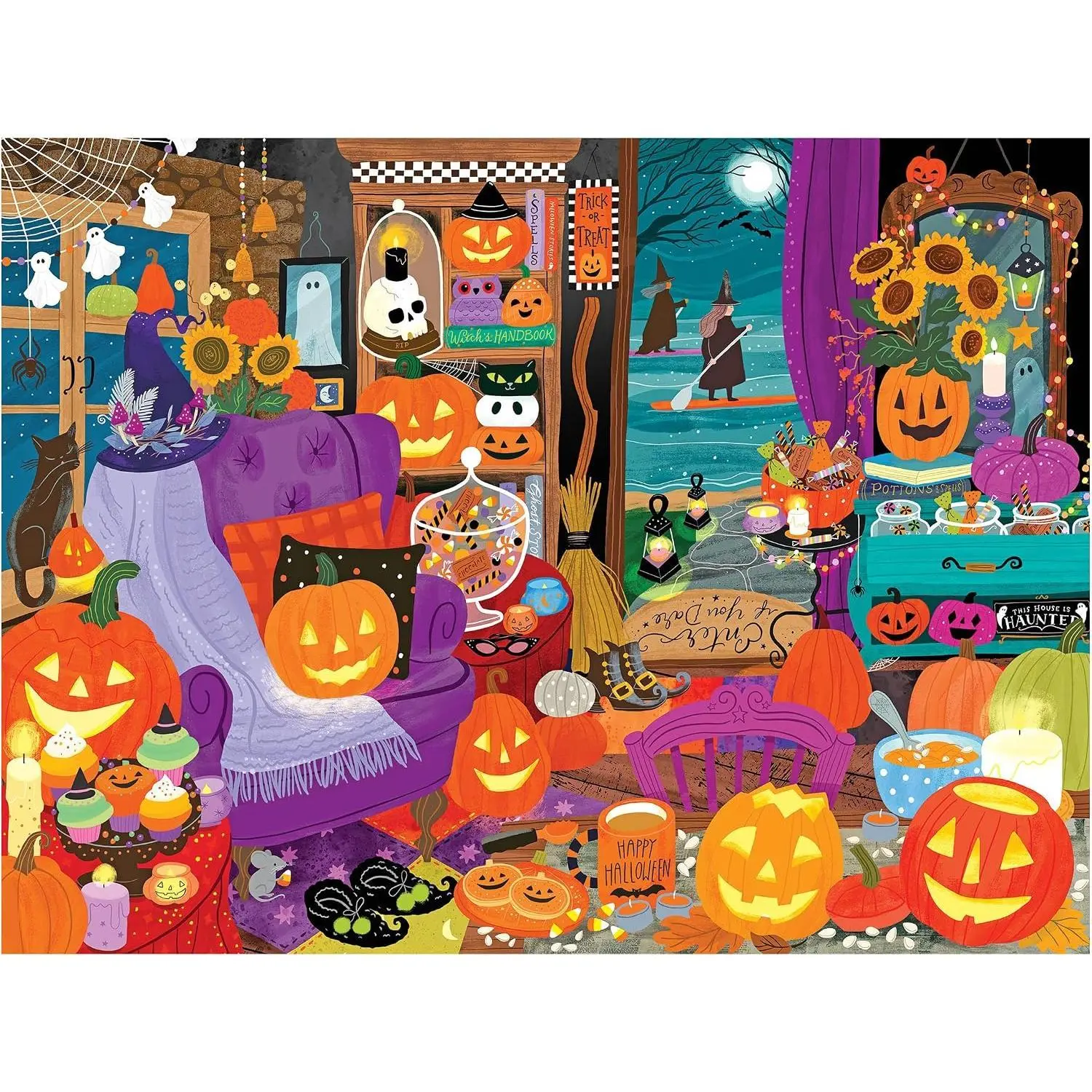 500 Piece Halloween Jigsaw Puzzle - Spooky Seasonal Fun for Adults