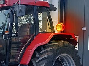 Nilight Round Double Face Fender Pedestal Light 2PCS 48LED Amber Red Brake Turn Marker Tail Light w/Stud Mount for Mack Kenworth Freightliner Truck Trailer Towing light bar  dealsforyoudays