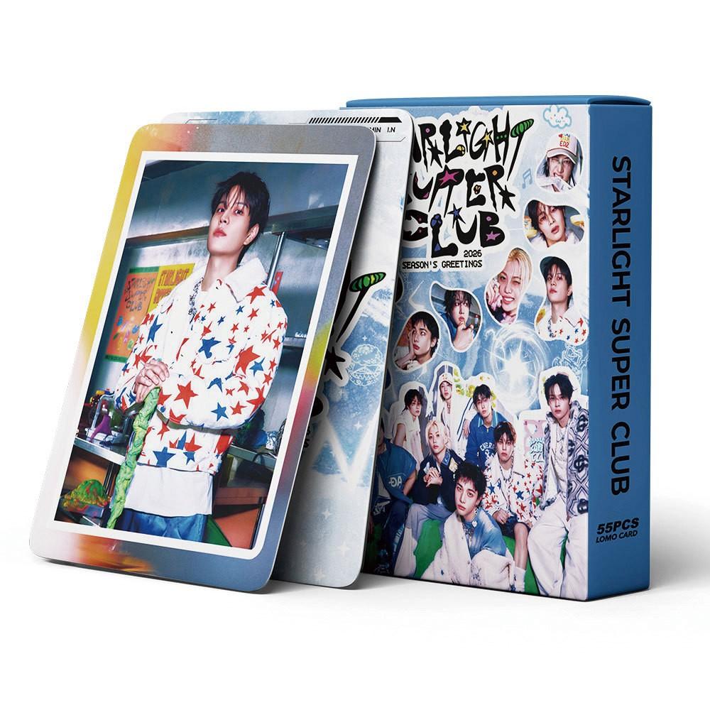 Kpop Male Group Skz2026 Starlight Club Theme Style Lomo Postcard Set, Photo Card Collection, Perfect Gift for Fans