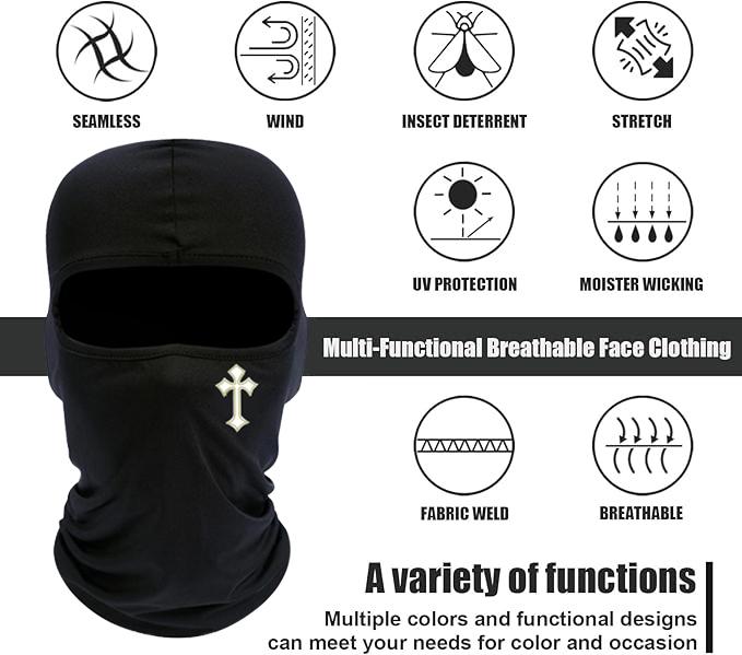 Balaclava Summer Mask Motorcycle UV Protection  Mask Skiing Fishing Hiking Cycling Neck Gaiter Face Clothing Neck Mask Scarf Breathable Bandana Men/Women Cool For Summer Neck Gaiter