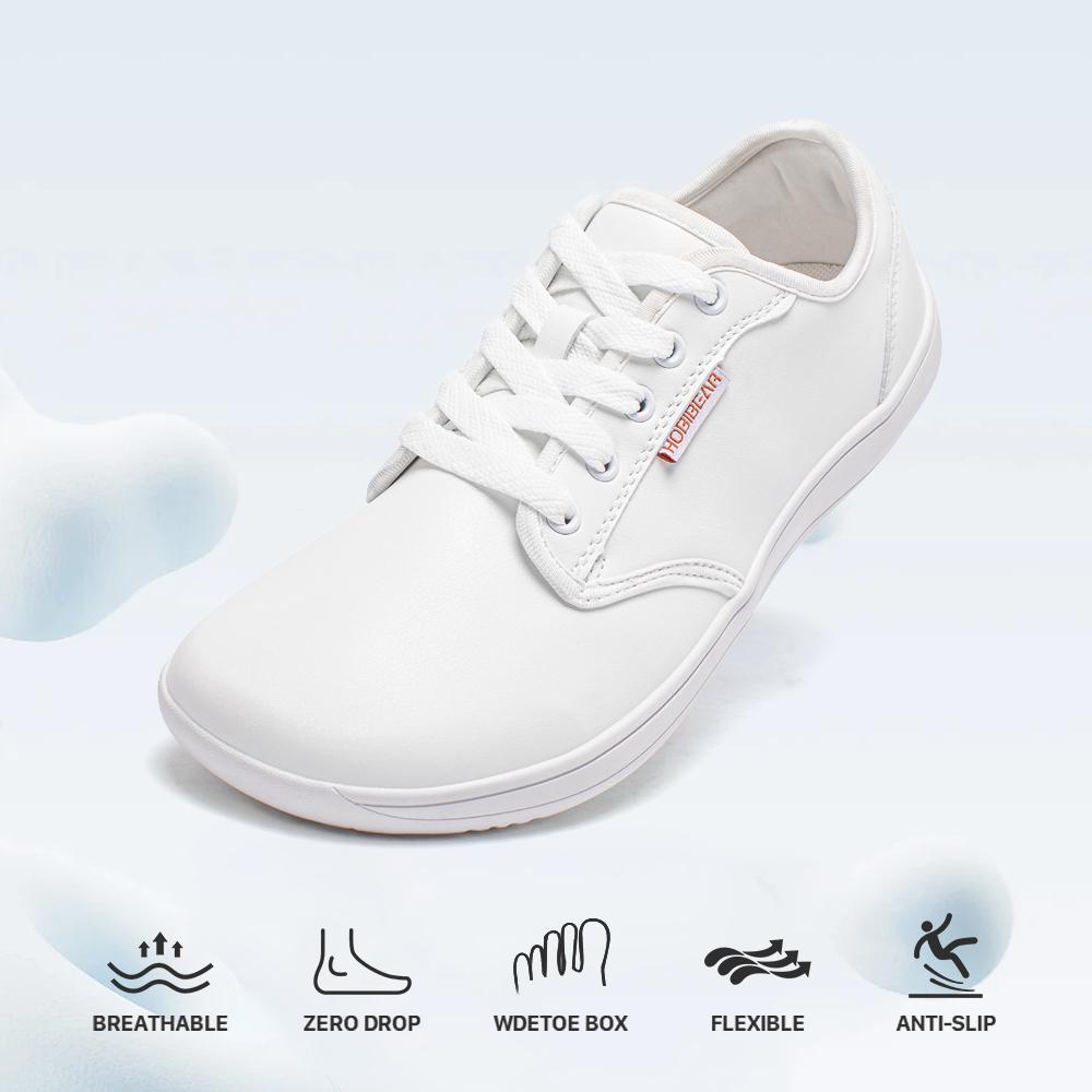 HOBIBEAR Unisex Wide Barefoot Shoes for Mens Womens Minimalist Zero Drop Shoes Sneakers Closed Boy Runner