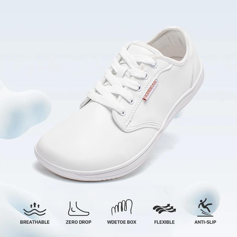 HOBIBEAR Unisex Wide Barefoot Shoes for Mens Womens Minimalist Zero Drop Shoes Sneakers Closed Boy Runner