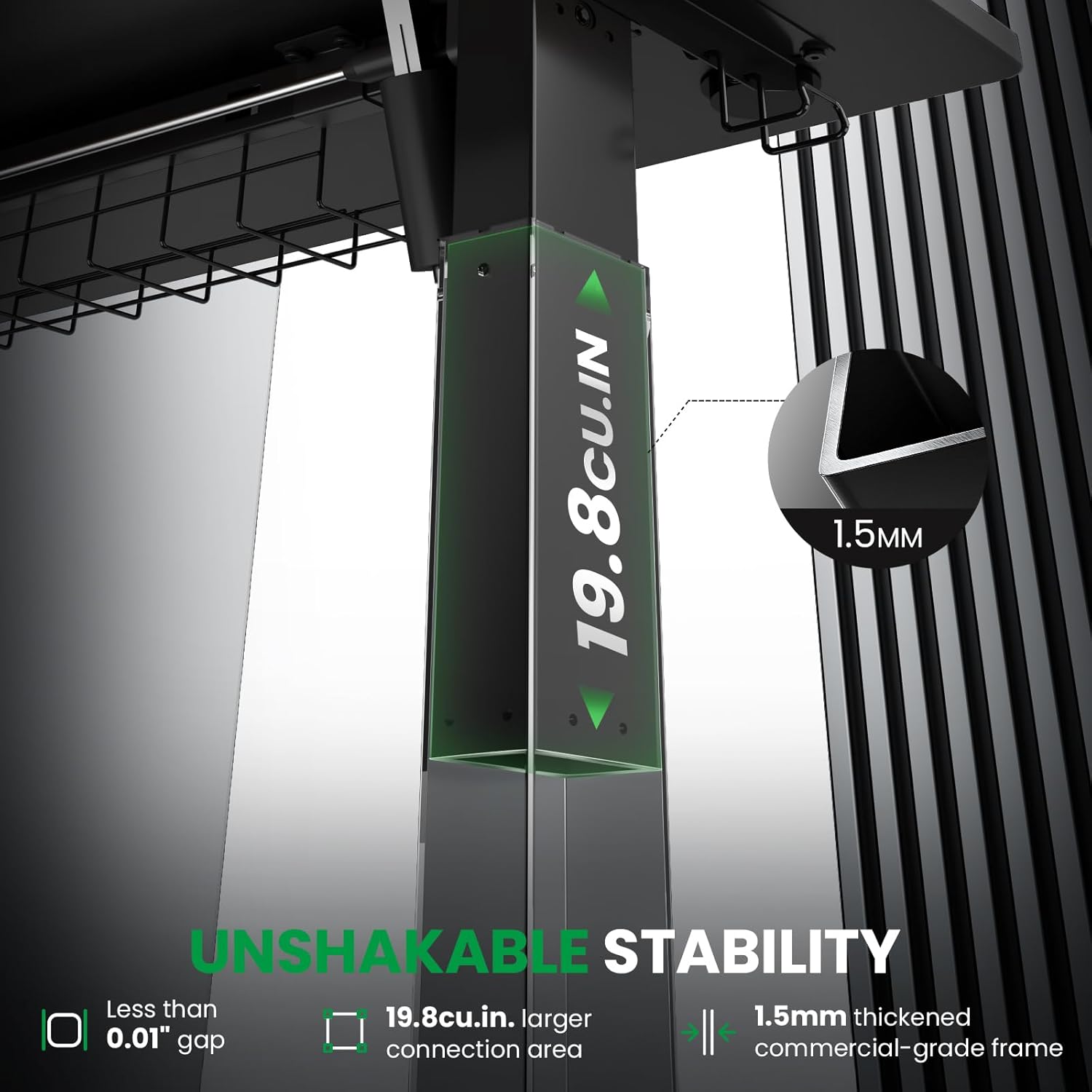 [Deals for You Days] SAIGO Electric Standing Desk,48 x 28 Large Electric Standing Desk, Height Adjustable Desk, 27.6" Deep Desktop, Stand up Gaming, 2 Hooks, 3 Preset Heights, for Home Office, Rustic Brown