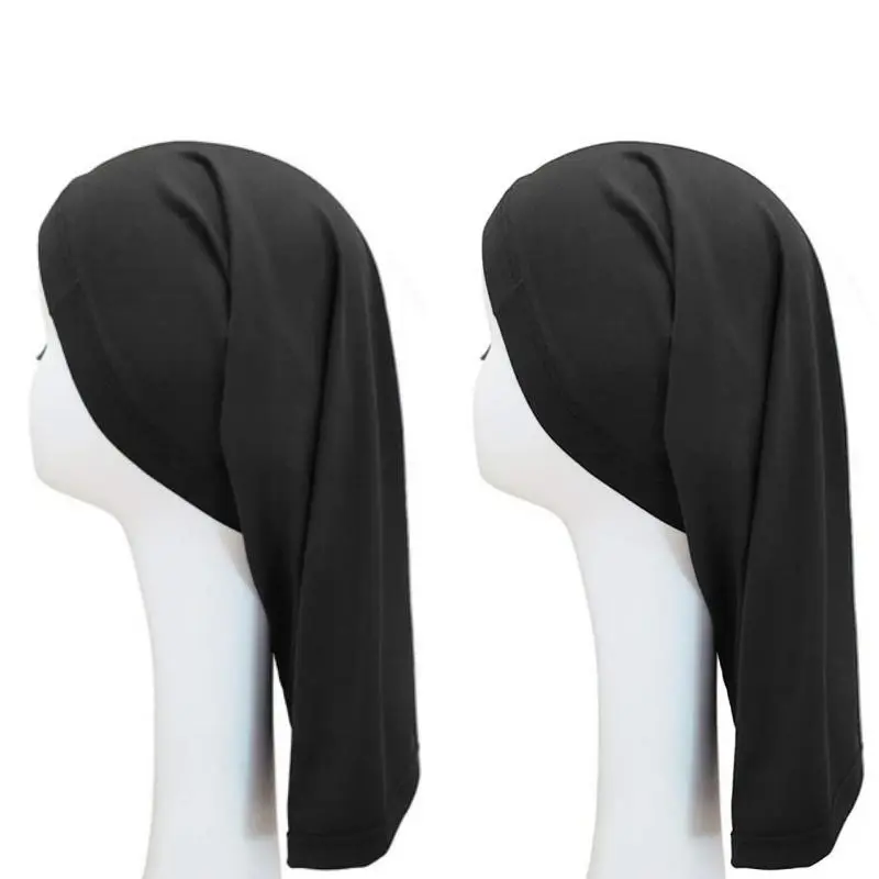 2 Pack Dreadlock Tube Premium Silky Spandex Hair Wrap, Stretchable Long Hair Protection Cap for Locs Braids, Wide Loc Soc for Sleeping & Active Sport