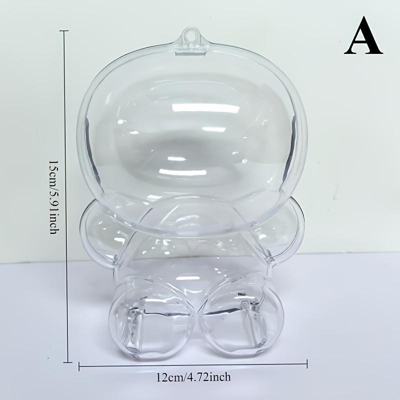 Fox and Bunny Blind Box Display Case - Clear PVC Dust-Proof Protective Box for Plushies & Figures, Cute Elf Collection Organizer, Desktop Decor for Kids & Adults, Compatible with WAKUKU (Box Only)