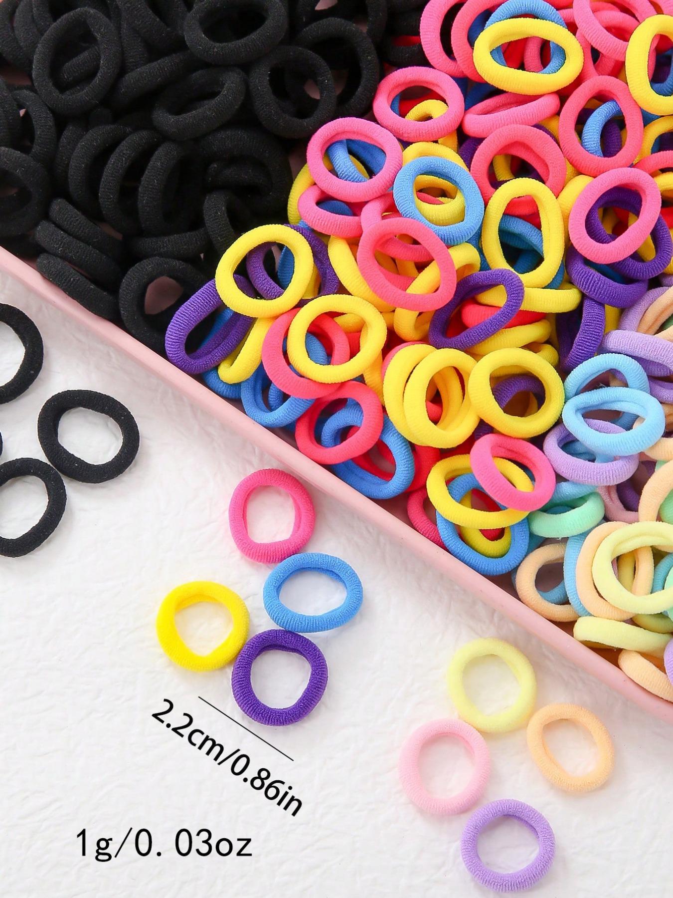 300pcs-Set-Colorful-Basic-Hair-Ties-Scrunchies-For-Girls-Ponytail-Holders-Damage-Free-Hair-Accessories-For-Daily-Use