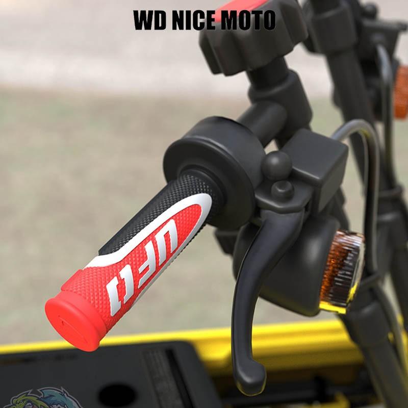 WD NICE MOTO 7/8" 22 24mm Motorcycle Handle Bar, Dirt Bike Motocross Handle Grips, Rubber Gel Hand Handlebar Grips for Atv Universal