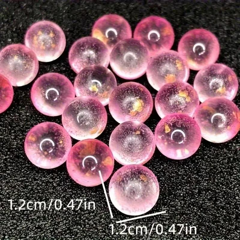 50pcs Glass Crystal Balls, Iridescent Glass Crystal Balls, Blue, Green, Pink & Multicolor Round Shimmering Decorative Balls for Parties, Weddings, Home, Bar, Fish Tank, Patio & Pool Decor, Beading Supplies, Accessories For Beading